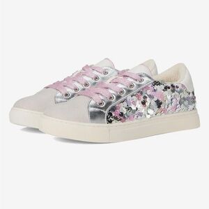 Steve Madden Emily Sneakers with Pink and Silver Sequins-Size 4 NWOT